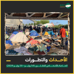 الأحداث والتطورات الخاصة بالأشخاص المتنقلين (14 يوليو – 20 يوليو 2024)