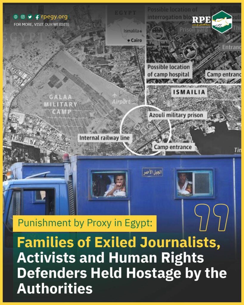 Punishment by Proxy in Egypt: Families of Exiled Journalists, Activists and Human Rights Defenders Held Hostage by the Authorities